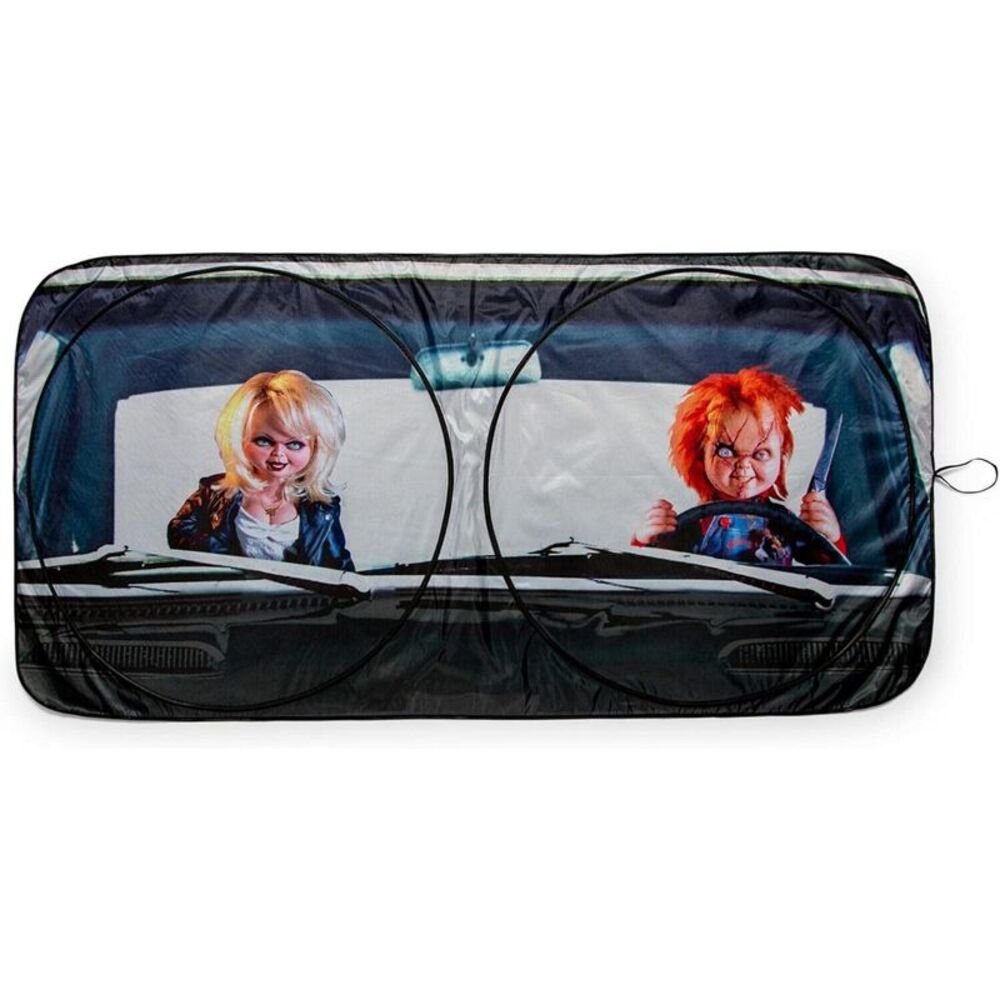 Child's Play - Sunshade for Car Windshield - Chucky & Tiffany (64" x 32")